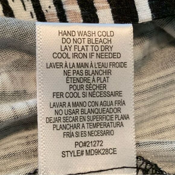 Bobeau Dress Women Medium Black White Sleeveless Elastic Waist Faux Wrap Maxi. - Picture 11 of 15